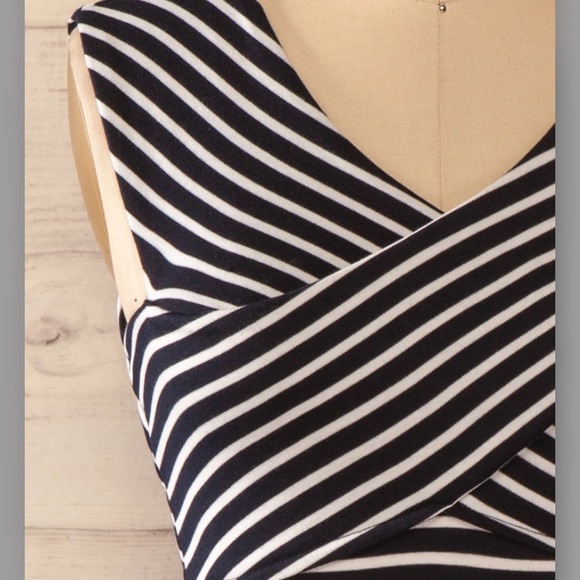 Striped Bodycon Dress - Picture 6 of 10